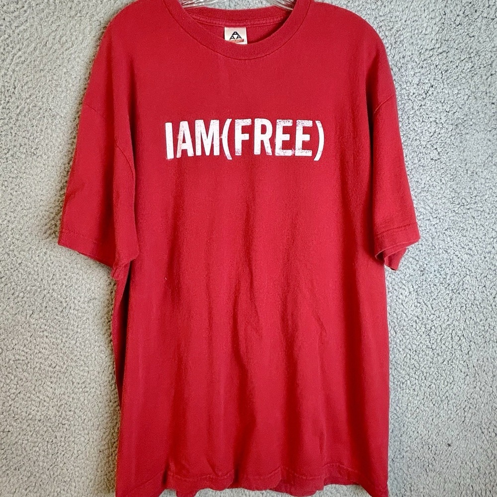 VTG Newsboys Band T-Shirt Size XL Album Promo Tee Christian Rock "I Am Free"